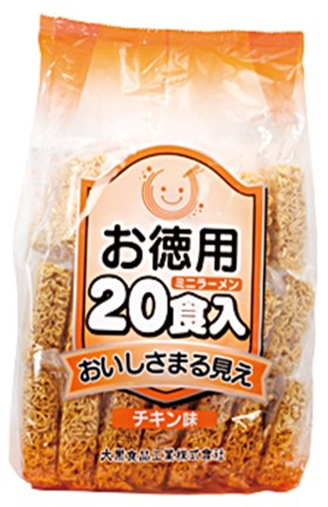 大黒食品工業	お徳用ミニラーメン20食入(チキン味)　120個　4904511009094