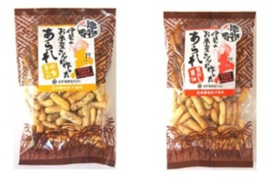 南勢糧穀　伊勢のお米屋さんが作った｡ 田舎あられ・伊勢のお米屋さんが作った｡ 焦がし醤油	2種アソート　48個セット　4904459001006　4904459001013