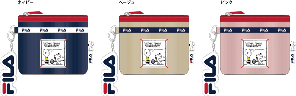 1セット限定！　FILA/ピーナッツ　コーデュロイフラットポーチ　3色アソート　120個セット　FP5008