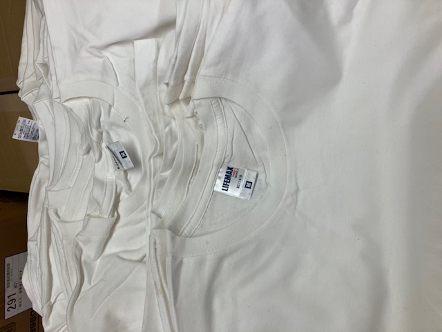 LIFEMAX Ｔシャツ　汚れあり　ホワイト　S・M　47枚