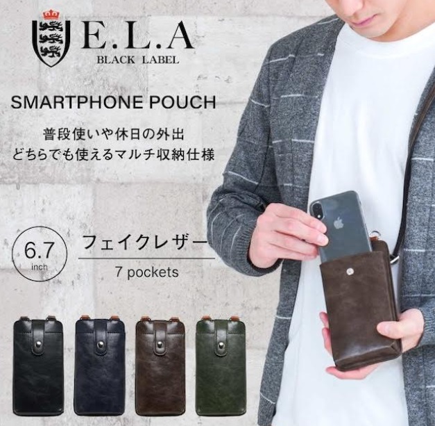 E.L.A  スマホショルダー ショルダーバッグ　全4色アソート　48個入り ELA-9101