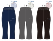 Kaepa　レディース　冷感クロップドパンツ　全3色アソート 　30枚入り WL702545
