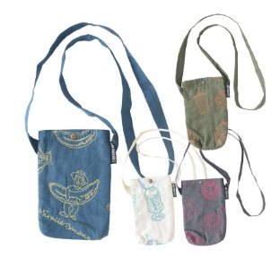 AND PACKABLE」　刺繍ショルダーバッグ ボルダード 　全4色アソート　10個入り 4562311175298・4562311175366・4562311175373・4562311175380
