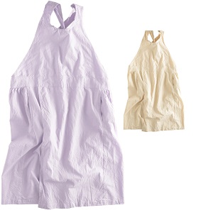 【AND PACKABLE】エプロン スリットギャザー　全2色　5枚入り 4562311171849・4562311171870 　