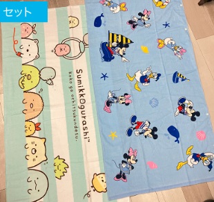 大判キャラクターバスタオル　20枚入り 497148
