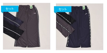 紳士　『ＦＩＬＡ』　細/太　ラインテープパンツ　12枚入り 495633・495634