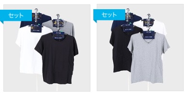 紳士　綿１００％天竺半袖　Ｖ首/丸首　Ｔシャツ　30枚入り 496800・496801