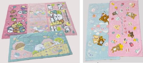 すみっこぐらし/リラックマ　大判バスタオル　20枚入り 1003532951・1003532961
