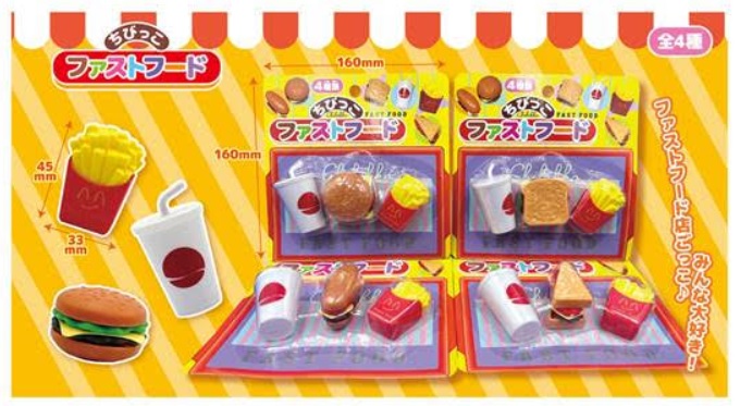 ちびっこファストフード　全4種アソート　288個入り 4981824240222