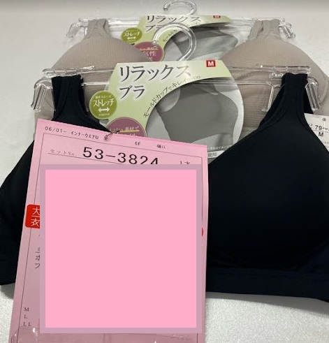 婦人　エステルメッシュスポーツブラ　30枚入り 53-3824