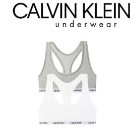 【Calvin klein】カルバン・クライン　 レディース 　下着　ブラレット　スポーツブラ アンダーウェア　2枚組　1個から購入可能！ QP11140