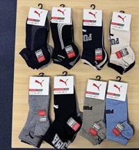 紳士　ＰＵＭＡ　スニーカー　３Ｐ　Ｍ/L　30個入り 1003542871・1003542881
