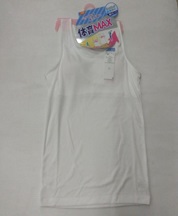 白のみ！UV-CUT　裏メッシュカップ付き　タンク/キャミ　40枚入り 1003591141・1003591151