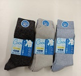 紳士　綿混メッシュクルーソックス　４Ｐ　25個入り 1003589781