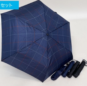 紳士　耐風柄　５８ｃｍ　折り傘　24本入り 497444
