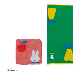 miffy ミッフィー ミッフィーフルーツ ミニ/フェイスタオル　10枚入り 4550681001118・4550681001125