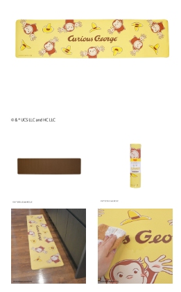 おさるのジョージ/星のカービィ　  キッチンマット　(小)　10枚入り 4992272927276・4992272927252