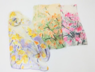 花柄　シフォンストール　18枚入り 1003351531