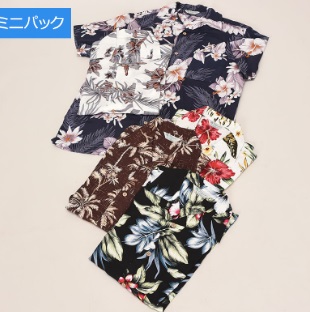 紳士　花柄レーヨンアロハシャツ　5枚入り 751592