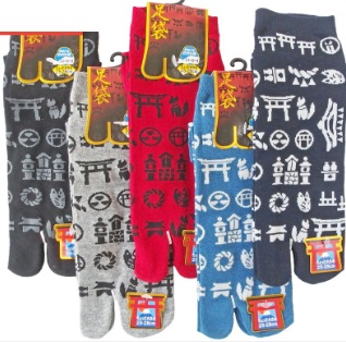 紳士　和柄スニーカー丈 足袋ソックス　「神社 」　10足入り 43668520
