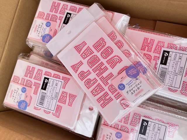 １個３円で大処分！バルーンデコレーションステッカー　ラインストーン　　５７６個セット　先着８セット限り！