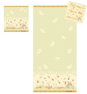 ジブリ となりのトトロ 小道 ミニ/ウォッシュ/バス　タオル　5～10枚入り 4992272943245・4992272943252・4992272943276