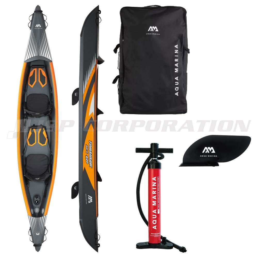 空前絶値！1台限り！しかも送料込み！AQUA MARINA(アクアマリーナ) 【修理品】Tomahawk AIR-K 440 トマホーク カヤック インフレータブル 2人乗り　定価168.000円が気絶安！！