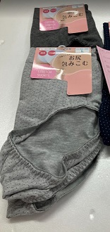 婦人　深履きショーツ　ドット柄/星型/小花柄　2P　20個入り 54-1674・54-1675・54-1676
