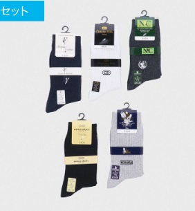 婦人　刺繍入りソックス（綿混）５柄込み　100個入り 498669