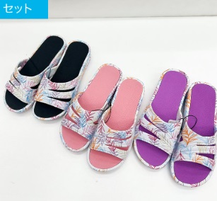 婦人　プリントリゾートサンダル　20足入り 498946