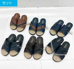 特価　紳士　前開きヘップサンダル　40足入り 498948