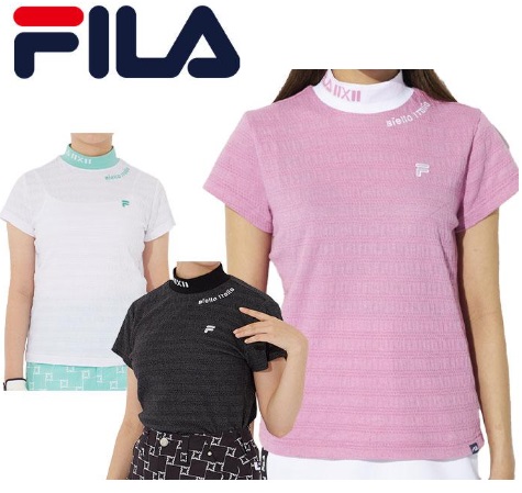 【FILA GOLF】フィラゴルフ　レディース　 半袖 モックネックシャツ　全3色アソート　12枚入り 754643