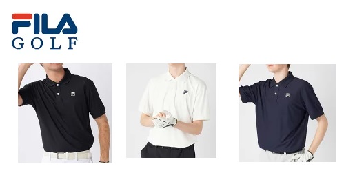 【FILA GOLF】フィラゴルフ　メンズ　 総柄 半袖 ポロシャツ ウェア　全4色アソート　12枚入り 744655