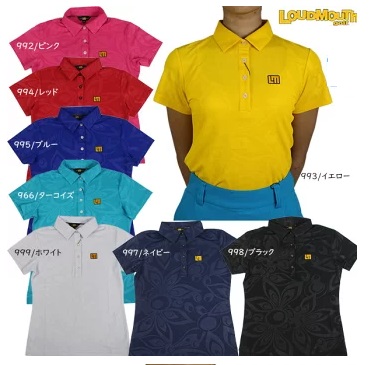 【LOUDMOUTH 】ラウンドマウス　エンボスシャツ エンボス柄　ポロシャツ　全8色アソート　12枚入り 762661