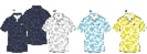 【FILA GOLF】フィラゴルフ　メンズ　 総柄 半袖 ポロシャツ ウェア　全4色アソート　12枚入り 744675