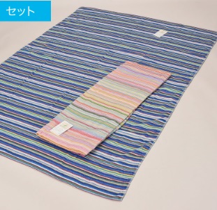 綿100％先染残糸タオルケット　　汚れ防止ビニール　30枚入り 498373