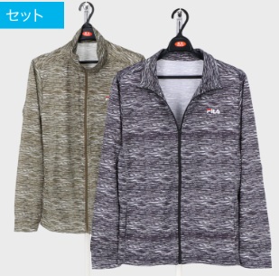 紳士　『ＦＩＬＡ』　ブランド　メッシュ　杢柄/クラッシュ柄　ジャケット　12枚入り 498349・498350