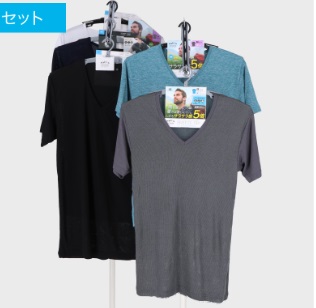 紳士　ブリーズドライメッシュ半ⅤＴシャツ　30枚入り 498638