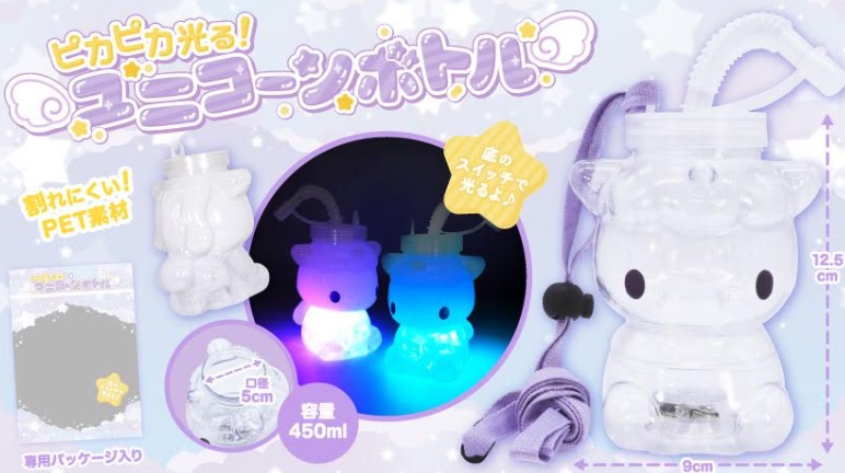 ピカピカ光る！ユニコーンボトル　96個入り 5008