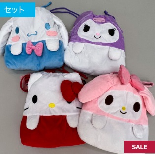 値下げ！！サンリオ　巾着ポシェットソフトボア　12個入り 497879