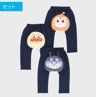 アンパンマン　ミニ裏毛　モンキーパンツ　6枚入り 287940