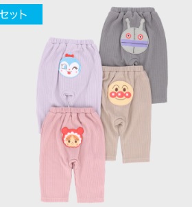 アンパンマン　ワッフル　７分丈パンツ　8枚入り 287941
