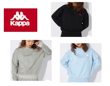 【 Kappa】カッパ　レディース トレーナー スウェット　裏毛　全3色アソート　12枚入り 244611