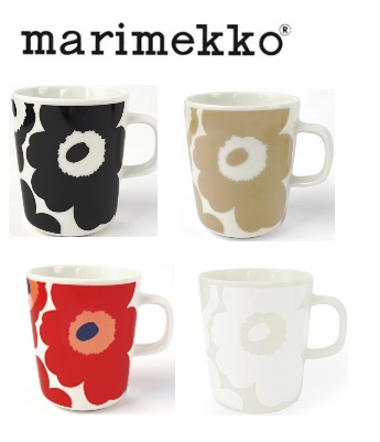 【marimekko】マリメッコ　 ウニッコ　マグカップ　全4色　6個入り 70741・70401・63431・72585