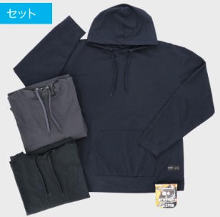 紳士　撥水ストレッチプルパーカー 　10枚入り 464482