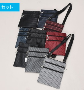 婦人　ジャガードショルダーバッグ　24個入り 464587