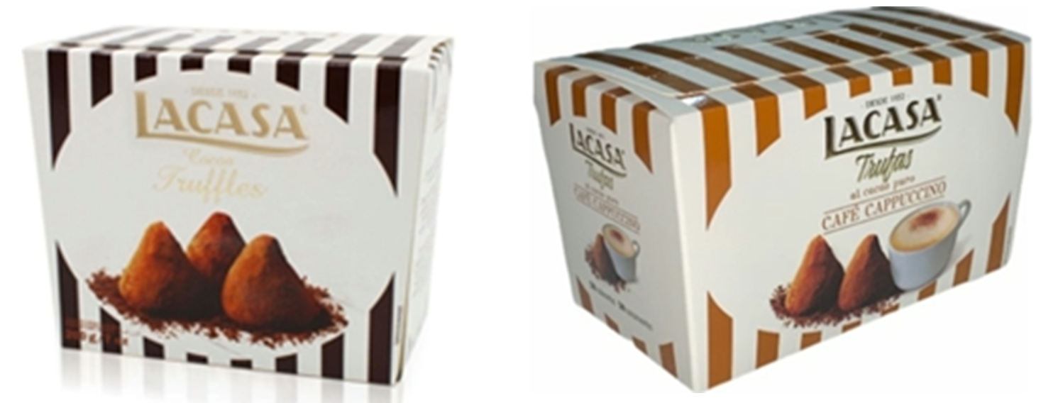 朝日　LACASA（ラカサ）トリュフチョコレート（ココア）・LACASA（ラカサ）トリュフチョコレート（カプチーノ）2種アソート　120個セット　8410740050623・8410740050692