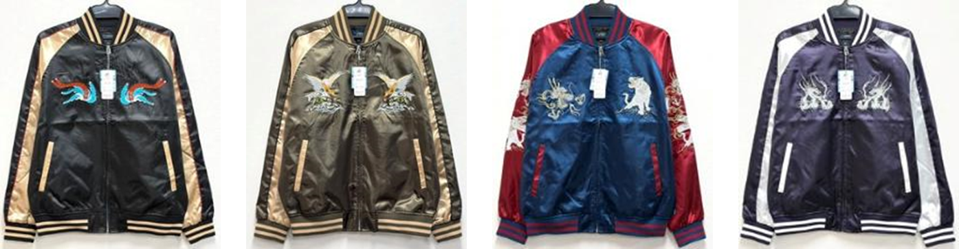 CRAZY　BOY　スカジャン　孔雀　12枚　CB6290　/　鷹　12枚　CB6291　/　龍虎　12枚　CB6292　/　銀龍　12枚　CB6293