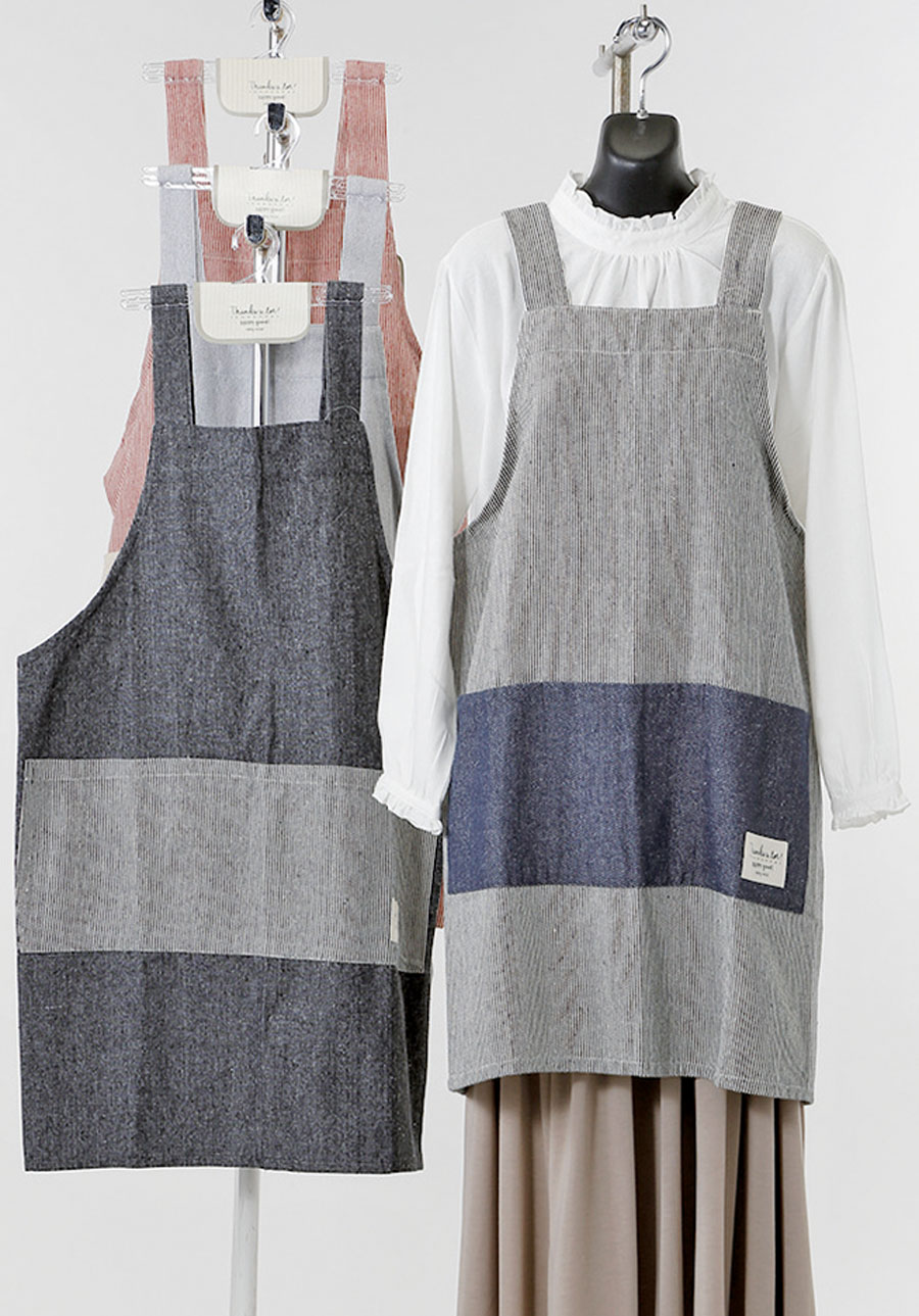 デニムヒッコリーキャンバスH型キッチン　30個　1003670421