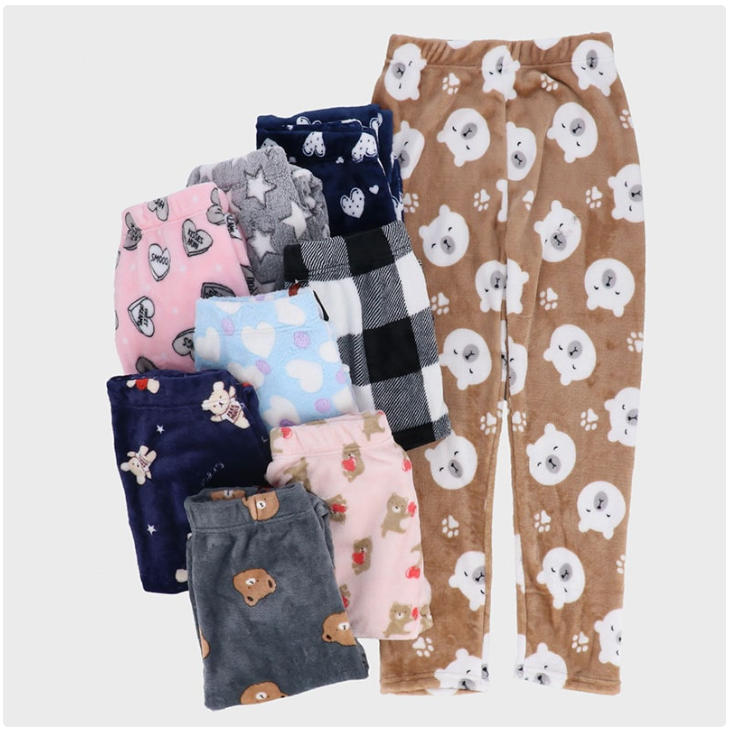 婦人もこもこプリントルームパンツ　30個　310005